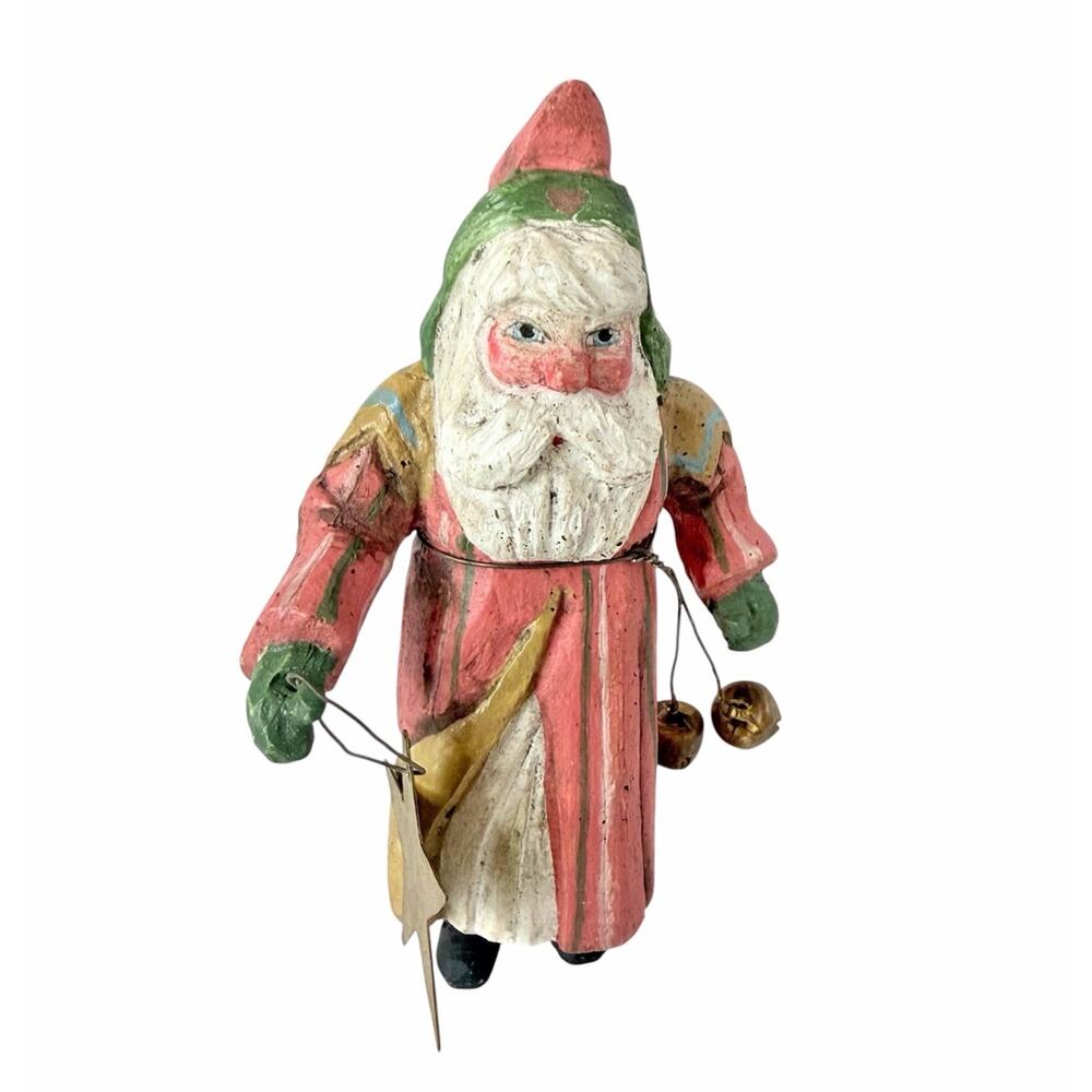 Vintage 1989 House of Hatten Christmas Ornament Denise Calla Heirloom Santa 5"
